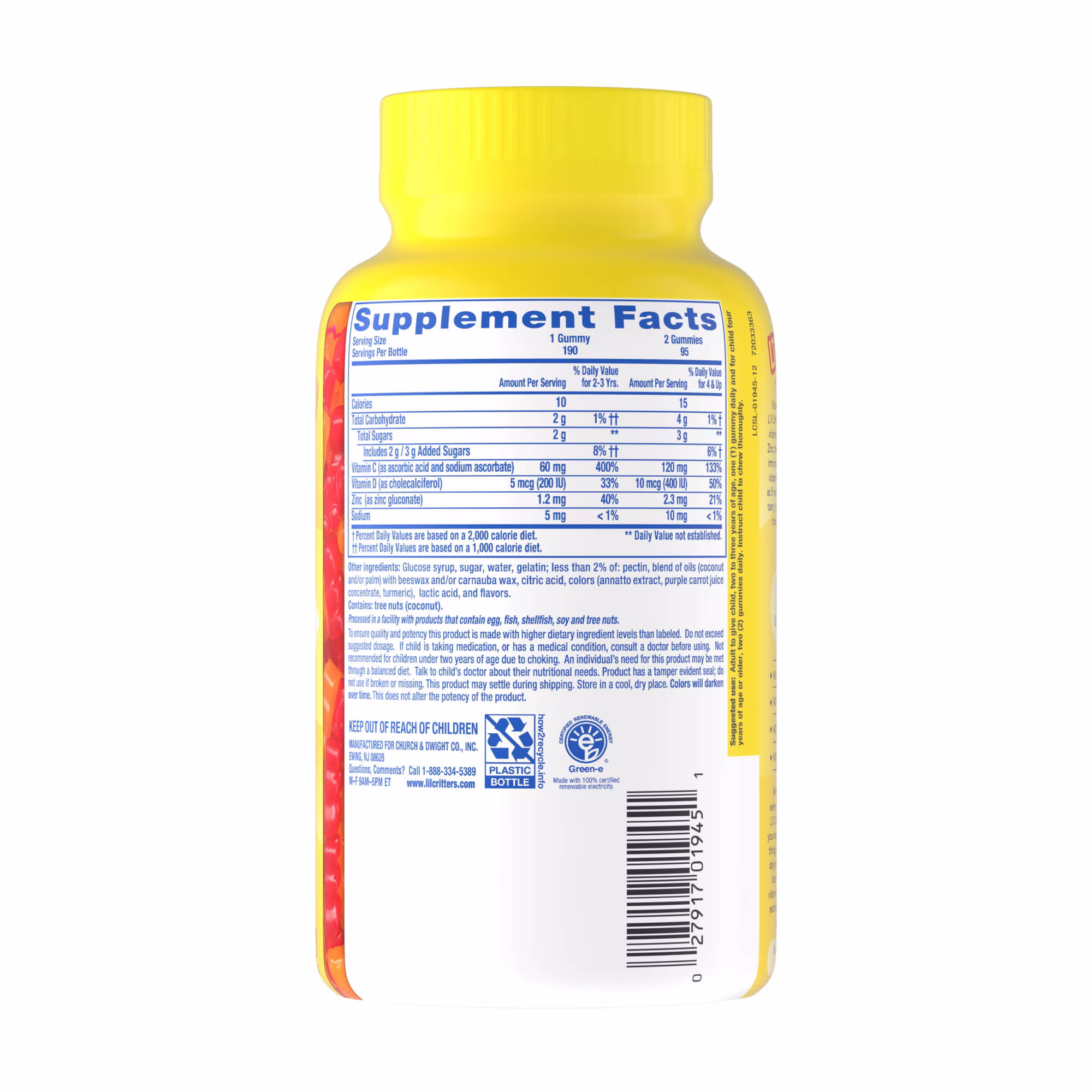 Immune C L'ilCritters 190 Gomitas