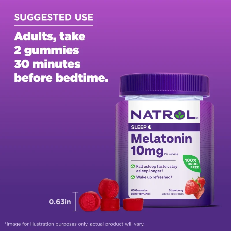 Melatonina NATROL 10mg 60 Gomitas