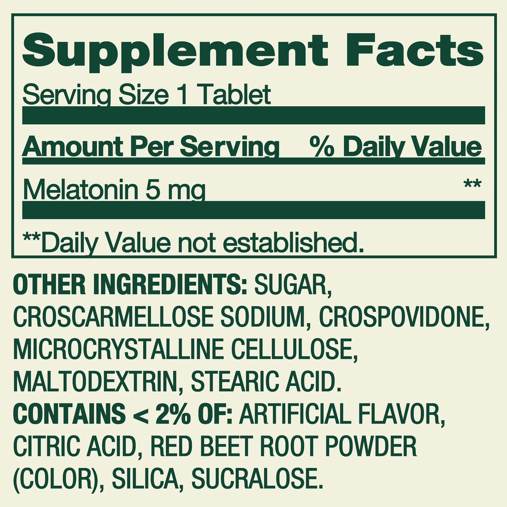 Melatonina SPRING VALLEY 5mg 120 dosis