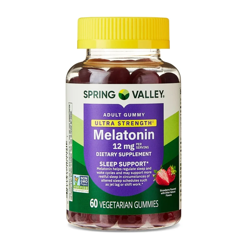 Melatonina 12mg 60 vegetarian gummies Spring Valley