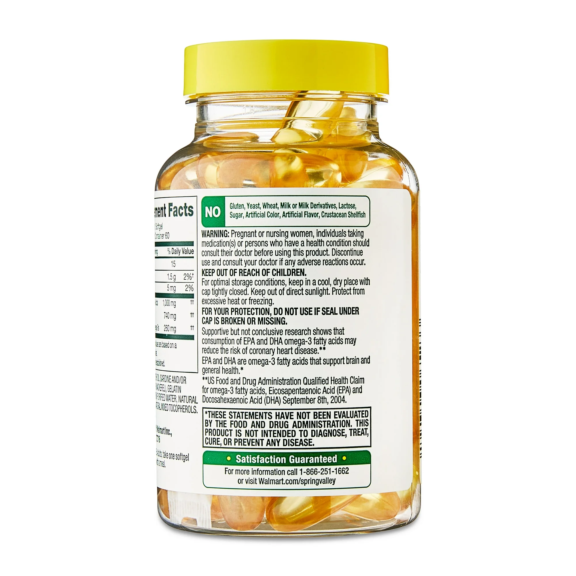 OMEGA-3 1000mg EPA+DHA Spring Valley