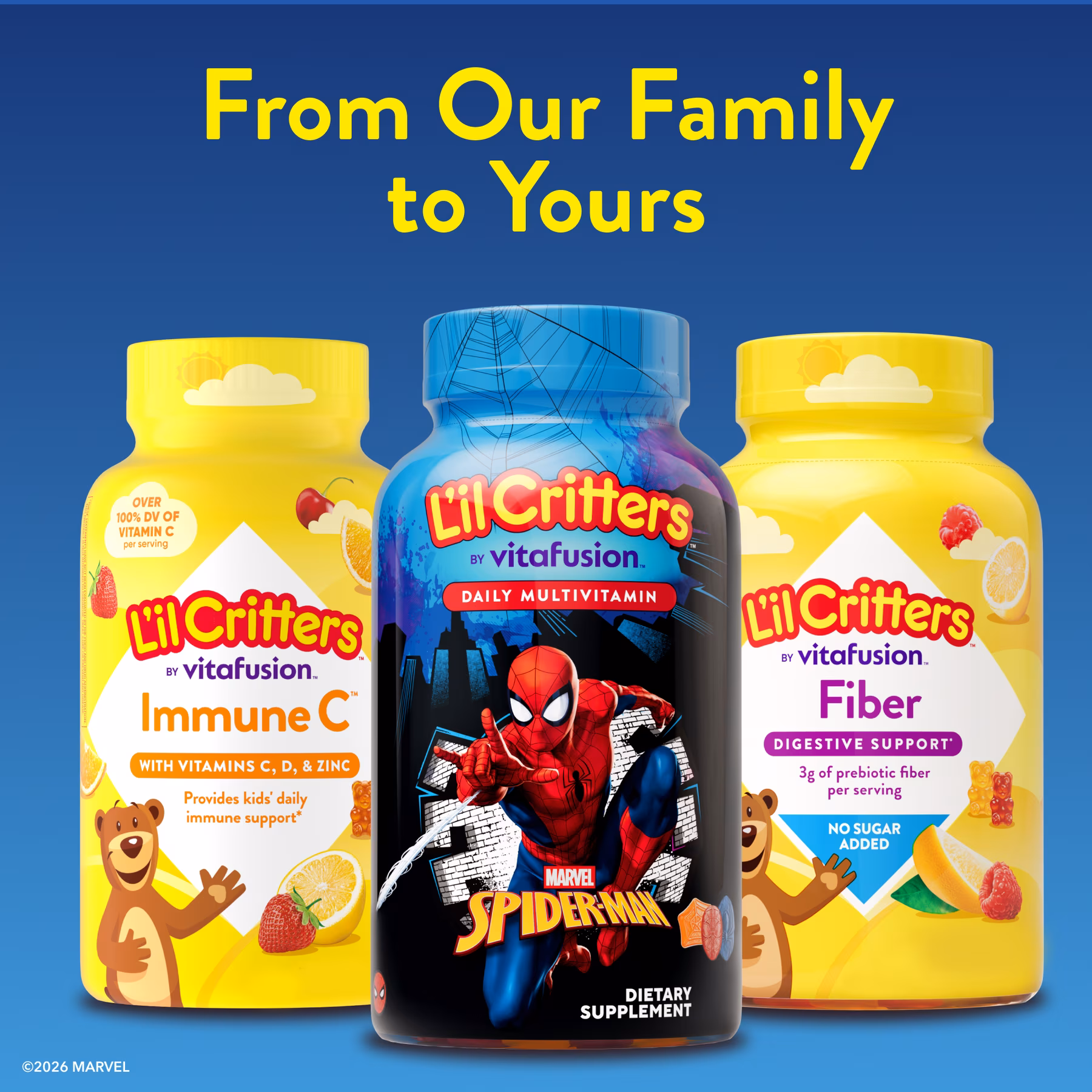 Multivitamínico Spider-Man L'il Critters 190 Gomitas