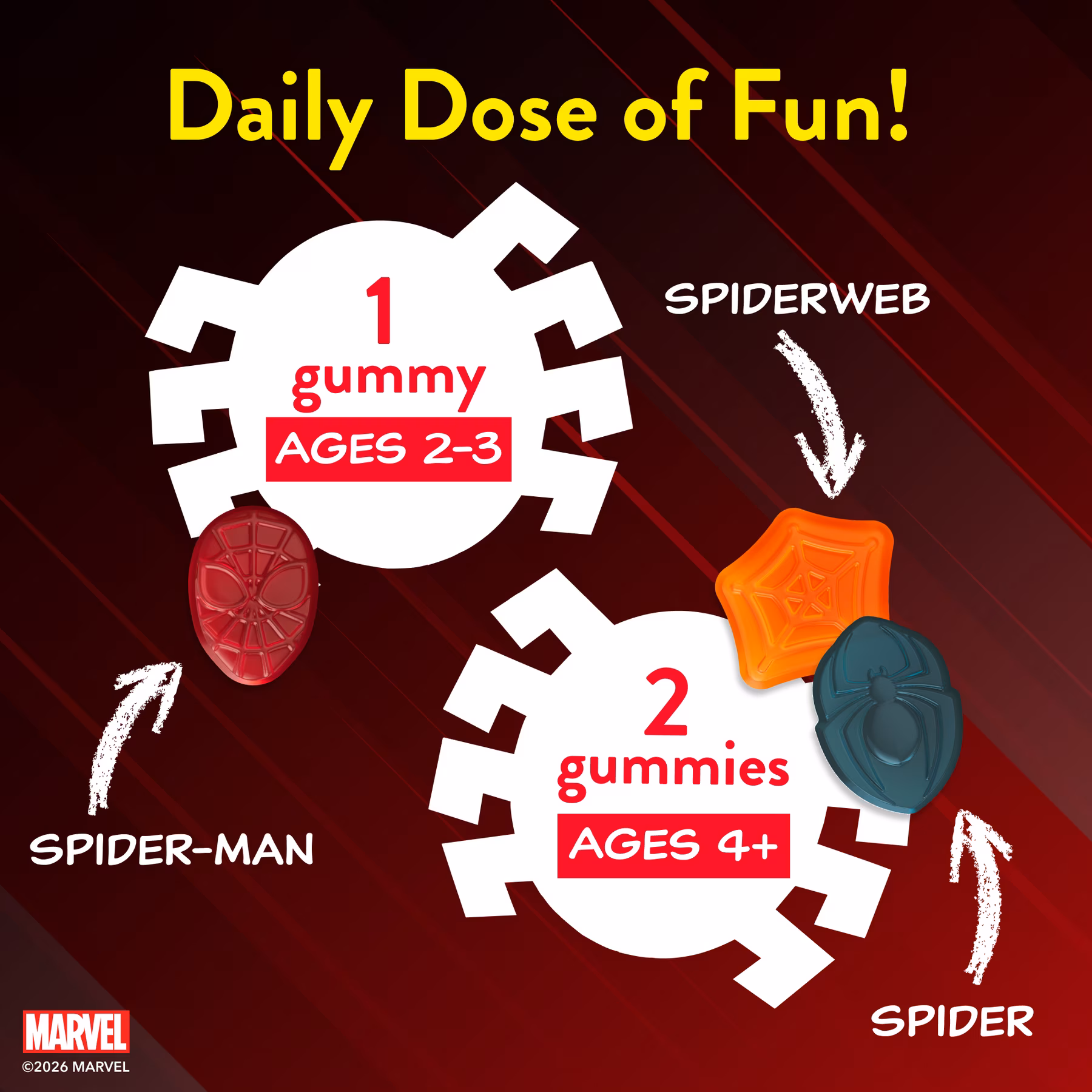 Multivitamínico Spider-Man L'il Critters 190 Gomitas